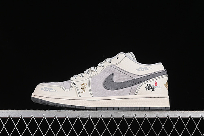 Jordan AIR Jordan 1 LOW WHITE/GREY/GOLD · SJ9950-041, photo 1