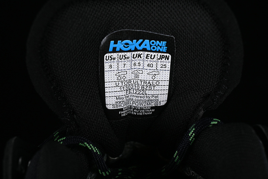 Hoka [1130310 BZST]-[HOKA TOR ULTRA BLACK/GREY/GREEN]-[WOMAN:36-39]-[MAN:40-46] - Image 7