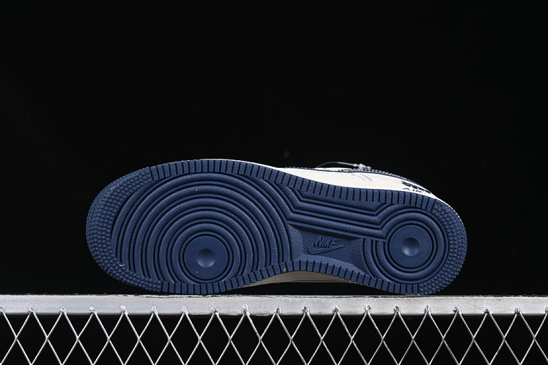 Nike [XS1958-522]-[AIR FORCE 1 07 LOW UN WHITE/GREY/BLUE]-[WOMAN:36-39]-[MAN:40-45] - Image 15