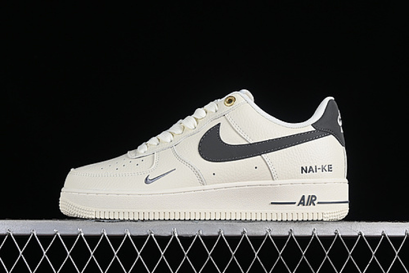 Nike Nike AIR FORCE 1 07 LOW NAI-KE WHITE/GREY/BLACK · NK0621-100, photo 1
