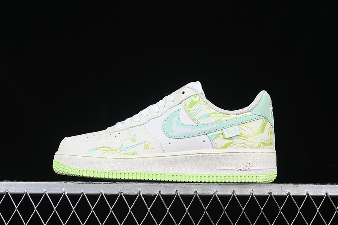 Nike [FB1893-555]-[AIR FORCE 1 07 LOW GREEN SNAKE WHITE/GREEN/BLUE]-[WOMAN:36-39]-[MAN:40-45], photo 1