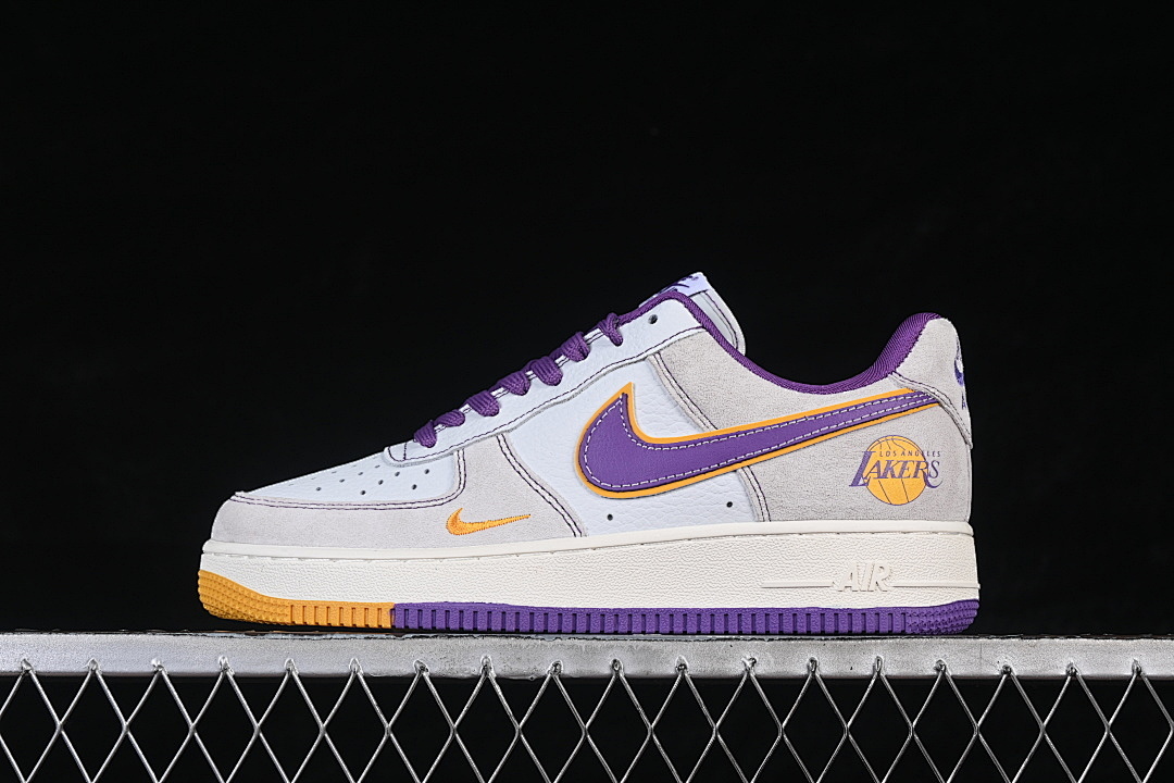 Nike Nike AIR FORCE 1 07 LOW CASUAL SNEAKERS PURPLE/ORANGE/GREY · SS1979-004, photo 1