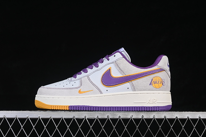 Nike Nike AIR FORCE 1 07 LOW CASUAL SNEAKERS PURPLE/ORANGE/GREY · SS1979-004, photo 1