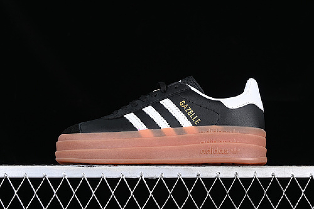 Adidas ORIGINALS GAZELLE BOLD WHITE/BLACK/BROWN · IG1733, photo 1