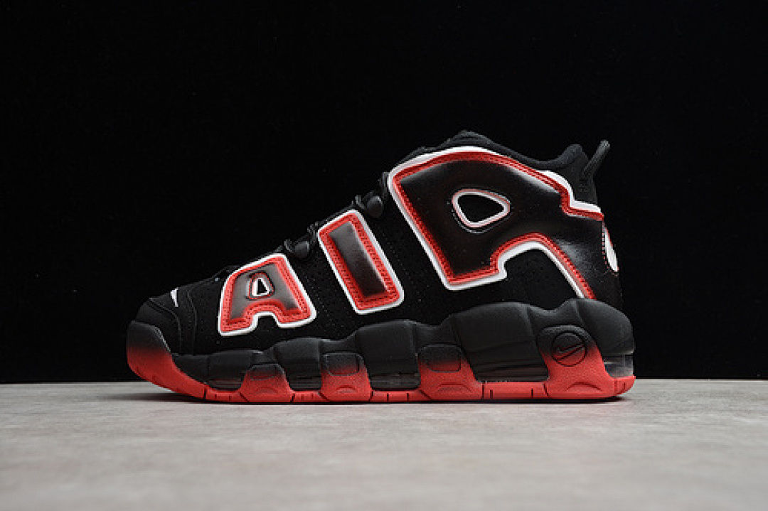 Nike [CJ6129-001]-[AIR MORE UPTEMPO BLACK/WHITE-LASER CRIMSON]-[WOMAN:36-39]-[MAN:40-45], photo 1