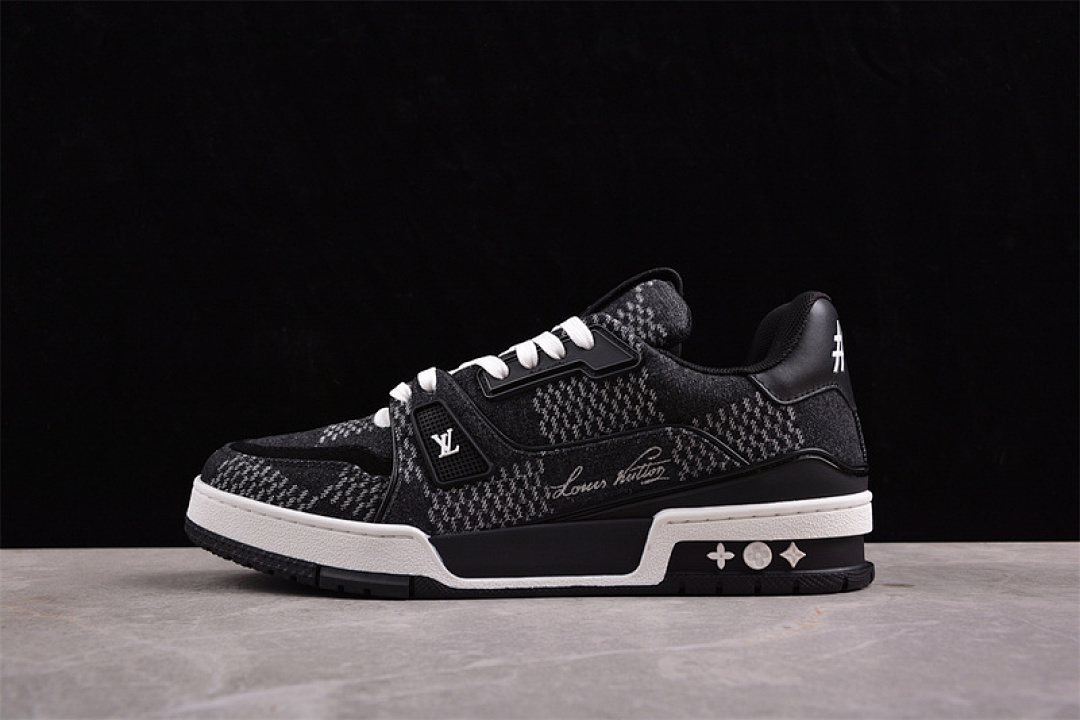 Louis Vuitton [2024TRAINER L*V LOUIS VUITTON TRAINER BLACK/WHITE]-[MAN:38-45] - Image 14