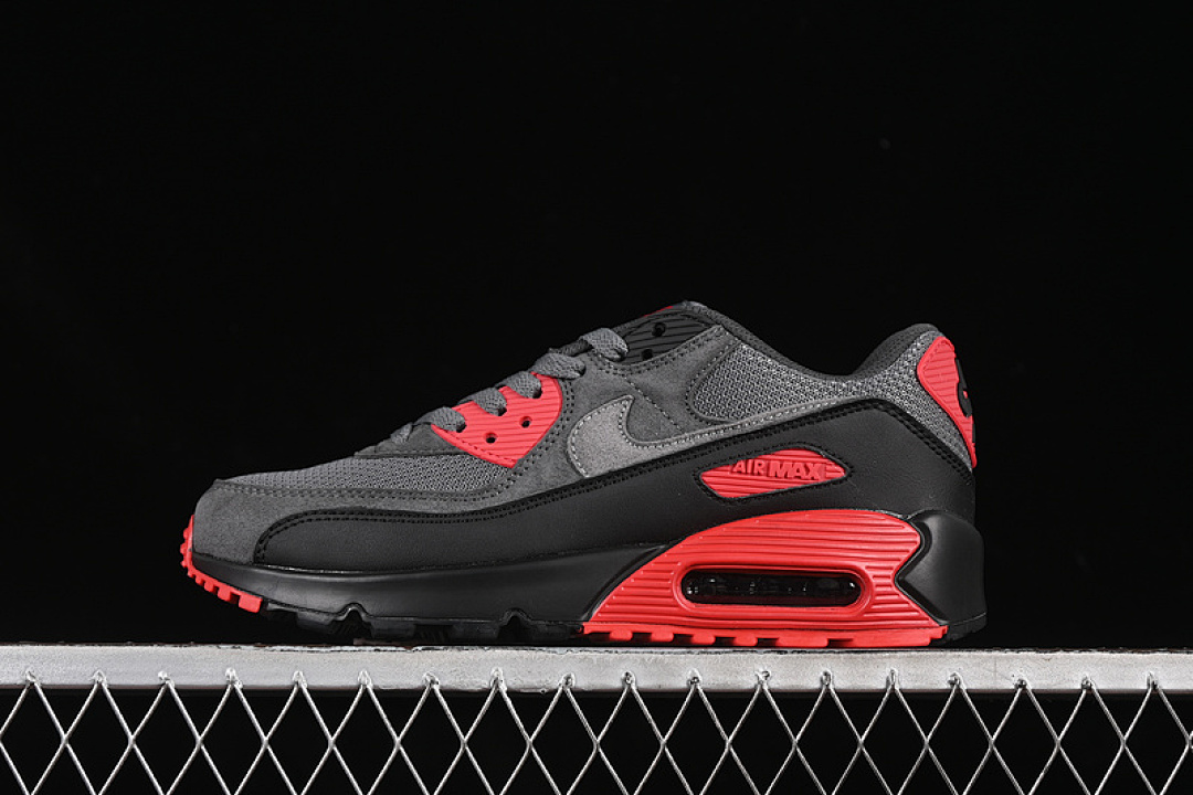 Unbranded [DM0029-007]-[AIR MAX 90 BLACK/IRON GREY/FIRE RED/SMOKE GREY]-[WOMAN:36-39]-[MAN:40-46], photo 1