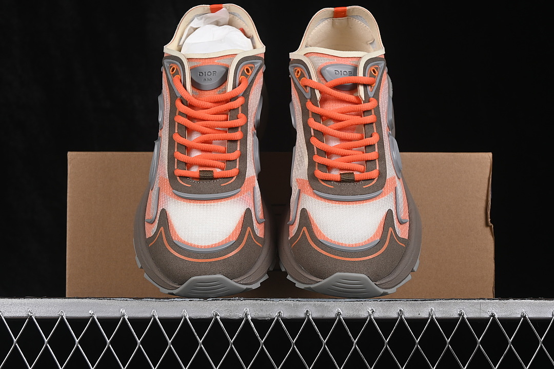 Dior [3SN342ABFH726]-[LOW-TOP CASUAL SHOES WHITE/BROWN/GREY/ORANGE]-[WOMAN:38-39]-[MAN:40-47] - Image 13