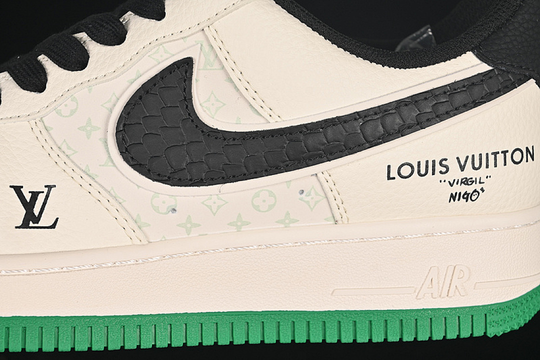 Nike [QW5836-008]-[AIR FORCE 1 07 LOW LV BLACK/WHITE/GREEN]-[WOMAN:36-39]-[MAN:40-45] - Image 7
