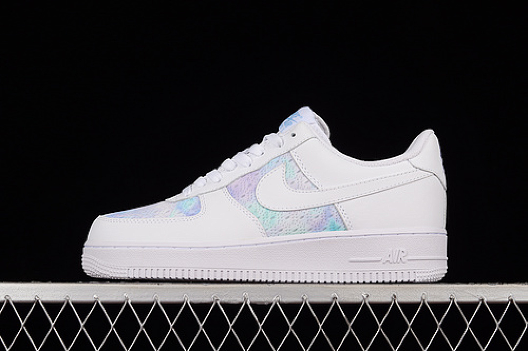 Nike Nike AIR FORCE 1 07 LOW WHITE/BLUE/VIOLET · CH3512-003, photo 1