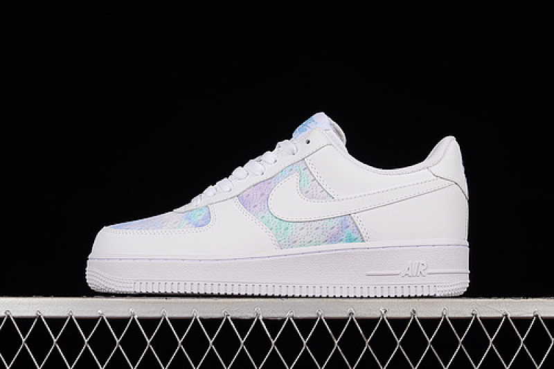 Nike Nike AIR FORCE 1 07 LOW WHITE/BLUE/VIOLET · CH3512-003, photo 1