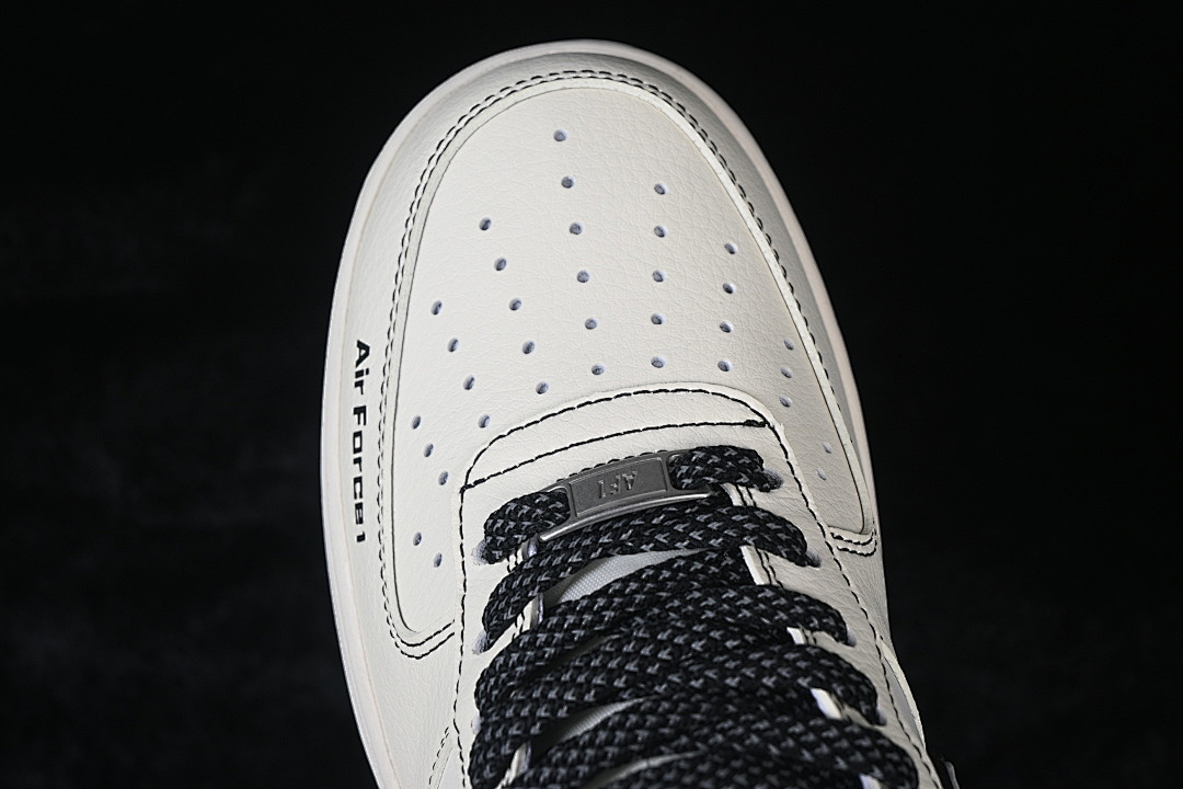 Nike [JP8028-060]-[AIR FORCE 1 07 LOW CASUAL SNEAKERS WHITE/BLACK]-[WOMAN:36-39]-[MAN:40-45] - Image 9