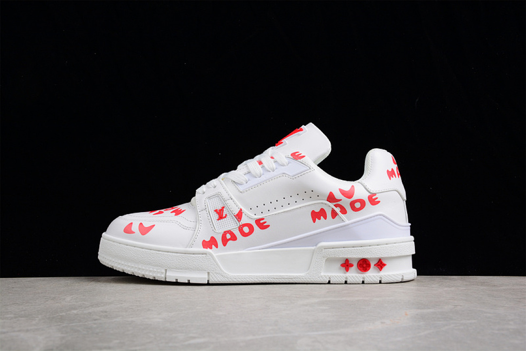 Louis Vuitton [L*V TRAINER SHOES LOW WHITE/WHITE/RED]-[MAN:38-45] - Image 18