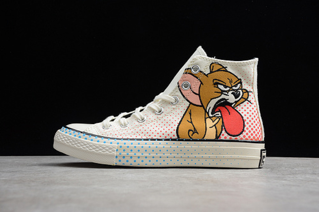 Unbranded [59-57-66]-[165734C]-[CHUCK TAYLOR ALL-STAR 70S HIGH TOM AND JERRY EGRET/RED-BLACK], photo 1