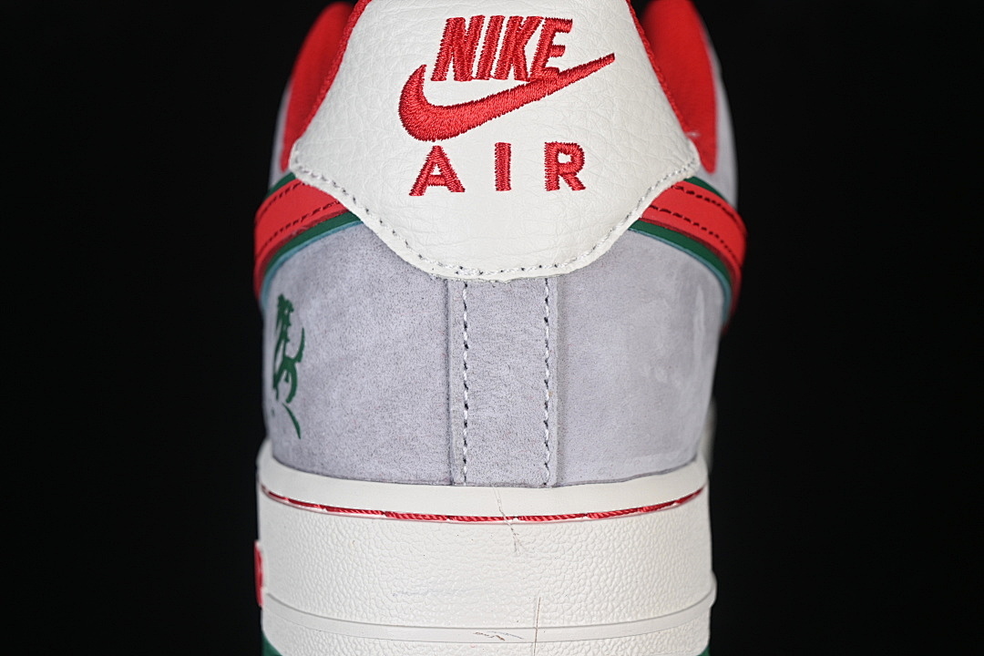 Nike [NH0601-520]-[AIR FORCE 1 07 LOW CASUAL SNEAKERS WHITE/RED/GREY]-[WOMAN:36-39]-[MAN:40-45] - Image 7