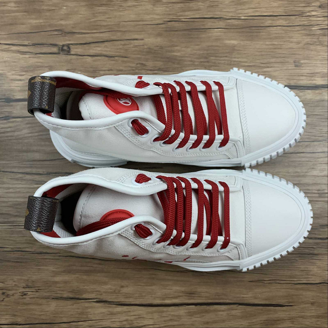 Louis Vuitton [L*V CANVAS BOOTS WHITE/WHITE/RED]-[WOMAN:35-40] - Image 10