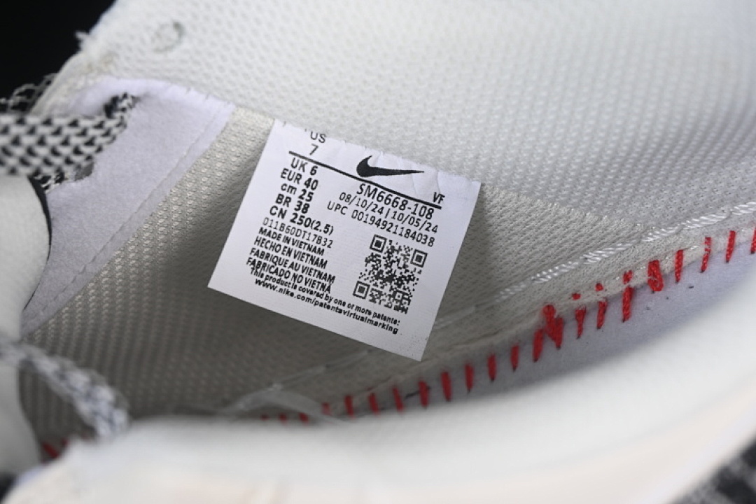 Nike [SM6668-108]-[AIR FORCE 1 07 LOW LV WHITE/GREY/BLACK]-[WOMAN:36-39]-[MAN:40-45] - Image 6
