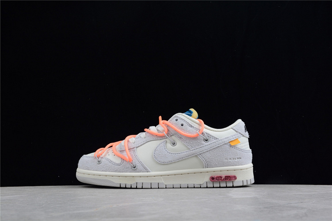 Off-White [DJ0950-119]-[OW X SB DUNK LOW LOT 19 OF 50 SAIL/NEUTRAL GREY/ORANGE PULSE]-[UNISEX:36-47.5], photo 1