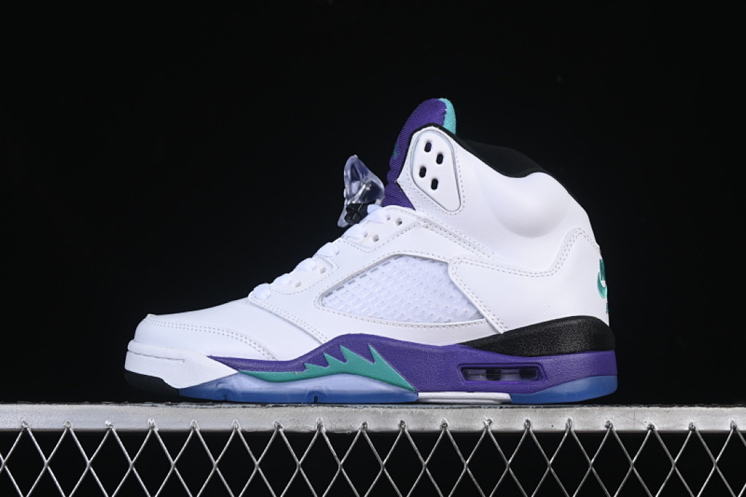 Jordan [HQ7979-100]-[AIR JORDAN 5 RETRO GRAPE WHITE/PURPLE/GREEN]-[WOMAN:36-39]-[MAN:40-47.5], photo 1