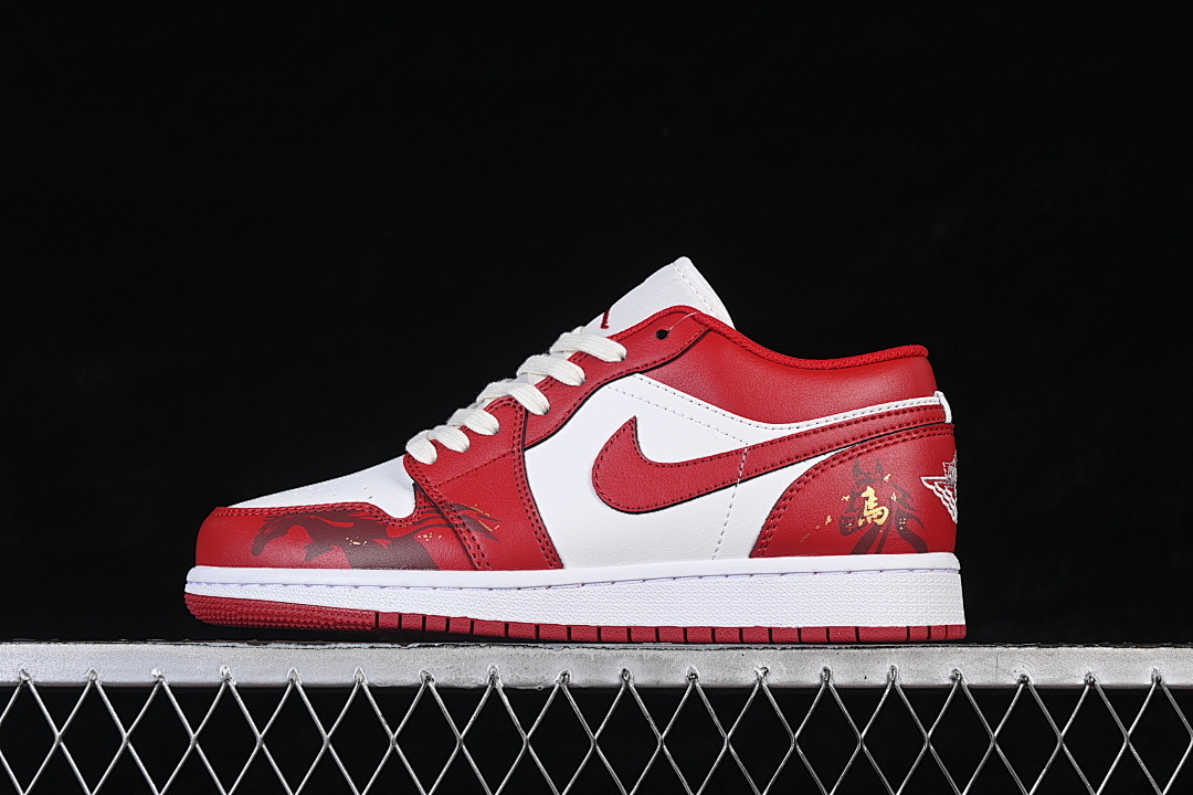 Jordan [553558-166]-[AIR JORDAN 1 LOW AJ1 CASUAL SHOES RED/WHITE]-[WOMAN:36-39]-[MAN:40-46], photo 1
