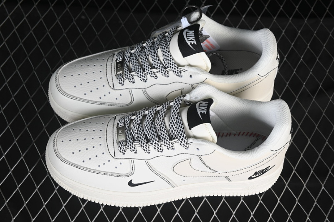 Nike [CS5288-032]-[AIR FORCE 1 07 LOW WHITE/BLACK/BEIGE]-[WOMAN:36-39]-[MAN:40-45] - Image 12