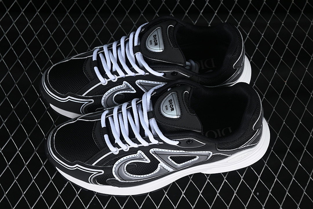Dior [CASUAL SNEAKERS BLACK/WHITE]-[WOMAN:35-39]-[MAN:40-46] - Image 11