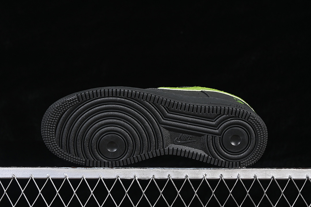 Nike [XY9025-001]-[AIR FORCE 1 07 LOW BLACK/GREEN/BLACK]-[WOMAN:36-39]-[MAN:40-45] - Image 15
