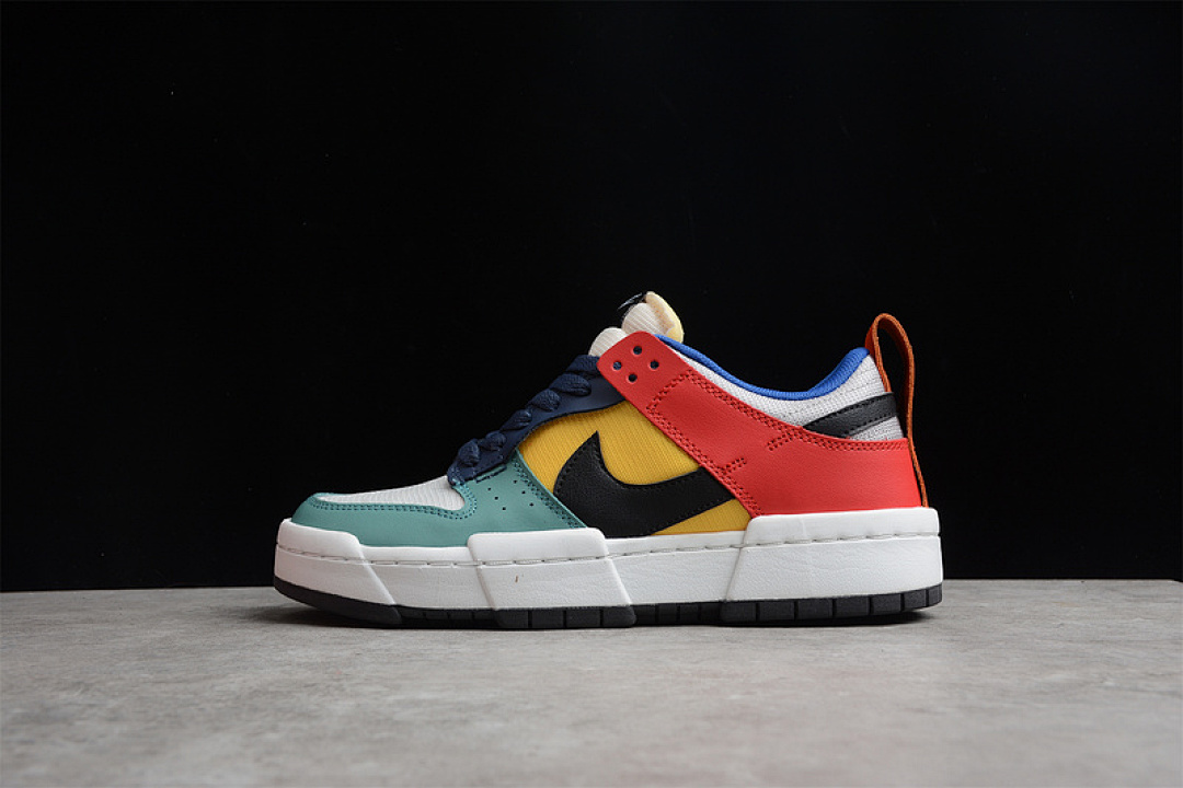 Unbranded [CK6651-004]-[SB DUNK LOW DISRUPT WHITE/MULTI-COLOR]-[WOMAN:36-39]-[MAN:40-44], photo 1