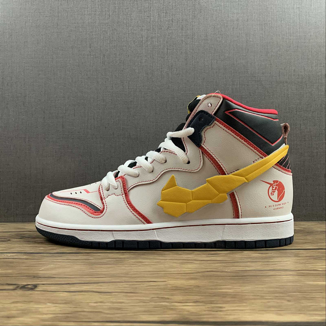Unbranded [DH7717-100]-[GUNDAM X DUNK HIGH SB PROJECT UNICORN (RX-0 WHITE/AMARILLO]-[UNISEX:36-47.5]), photo 1