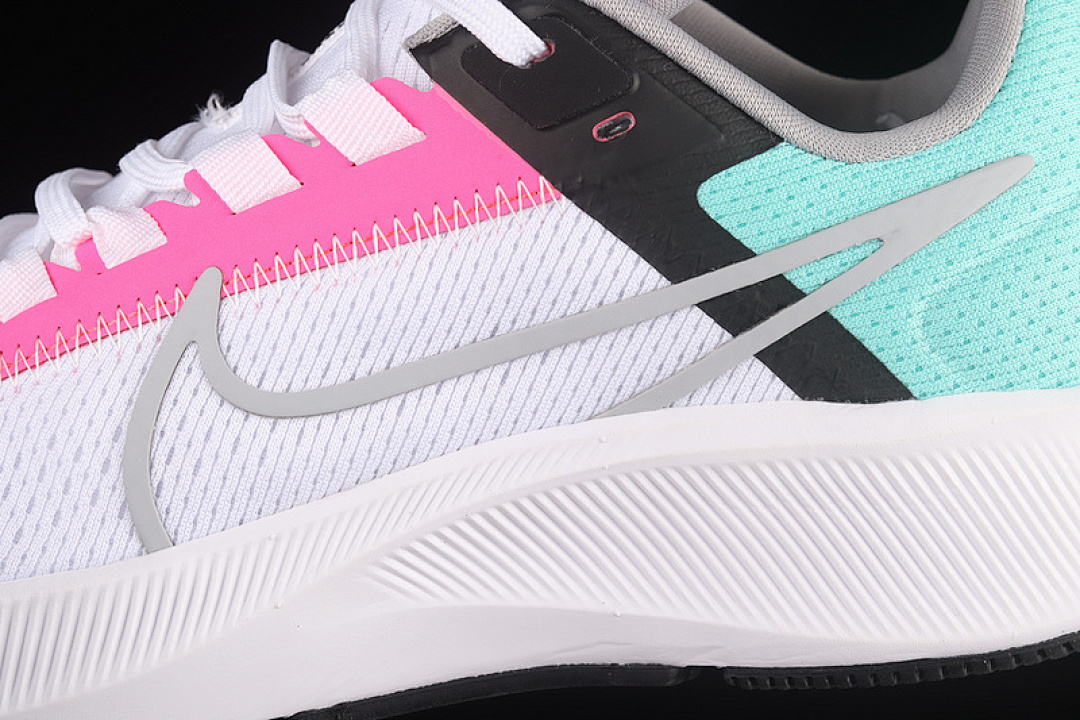 Nike [CW7356-102]-[AIR ZOOM PEGASUS 38 SOUTH BEACH WHITE/HYPER PINK/DYNAMIC TURQUOISE/WOLF (GREY]) - Image 8