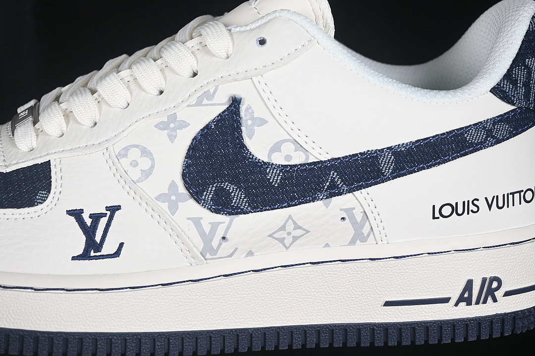 Nike [NH0601-601]-[AIR FORCE 1 07 LOW CASUAL SNEAKERS NAVY BLUE/WHITE]-[WOMAN:36-39]-[MAN:40-45] - Image 7