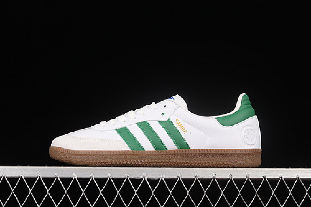 Adidas [EF6552]-[SAMBA OG SHOES FOOTWEAR WHITE/GREEN/BROWN]-[MAN:39-45] - Image 2