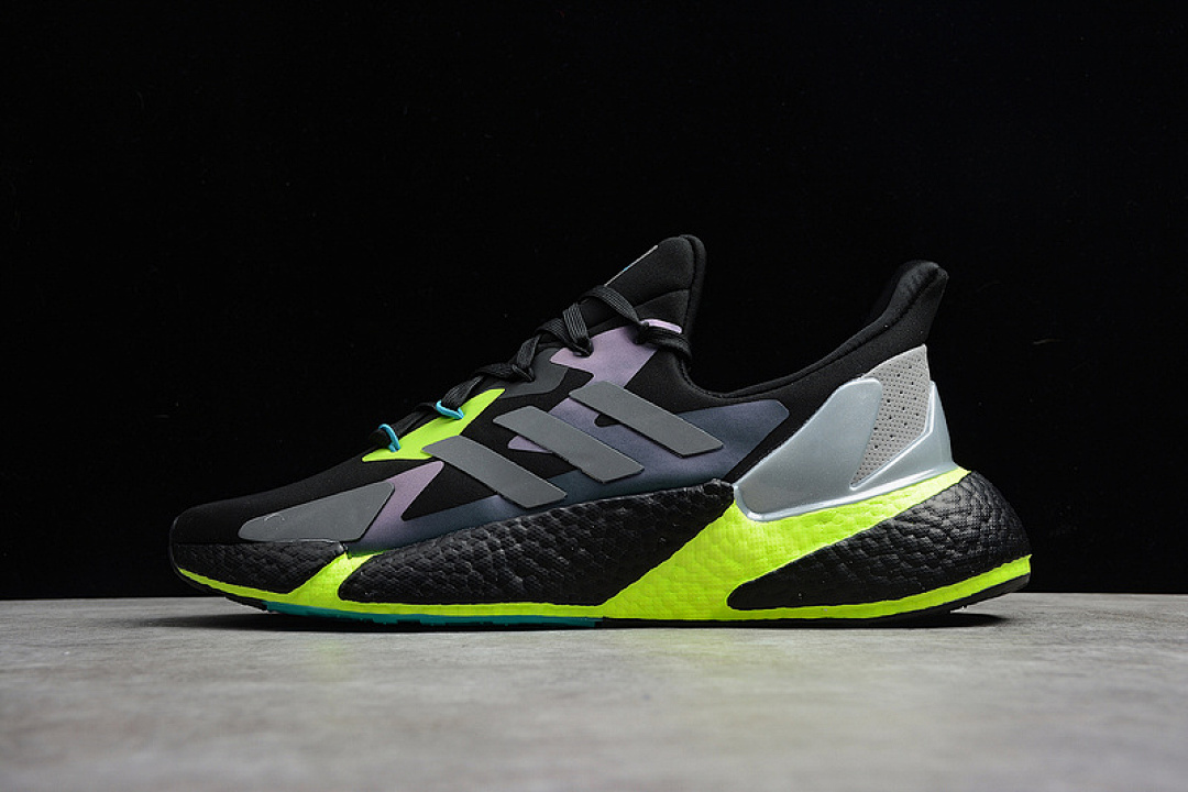 X9000L4 SHOES CORE BLACK/LIGHT GREY/GREEN · F20237, photo 1