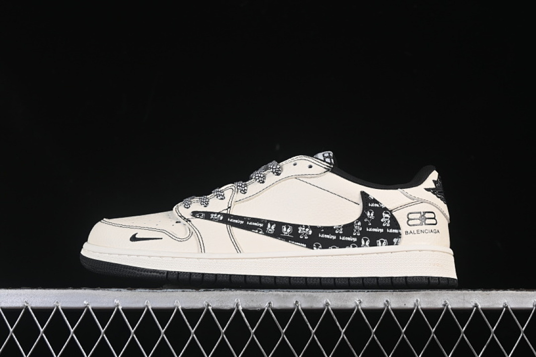Jordan [DS2025-002]-[TRAVIS SCOTT X AIR JORDAN 1 LOW AJ1 BLACK/BEIGE]-[WOMAN:36-39]-[MAN:40-45], photo 1