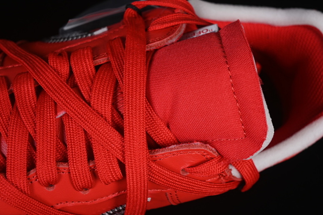 Nike [DD1876-600]-[OFF WHITE AIR FORCE 1 07 LOW BLACK/RED]-[MAN:40-48.5] - Image 9