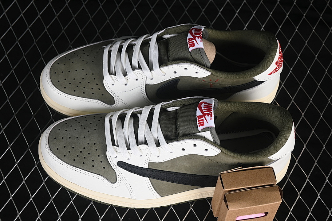 Jordan [DM7866-200]-[TRAVIS SCOTT AIR JORDAN 1 LOW OG WHITE/GREEN]-[WOMAN:36-39]-[MAN:40-48.5] - Image 11