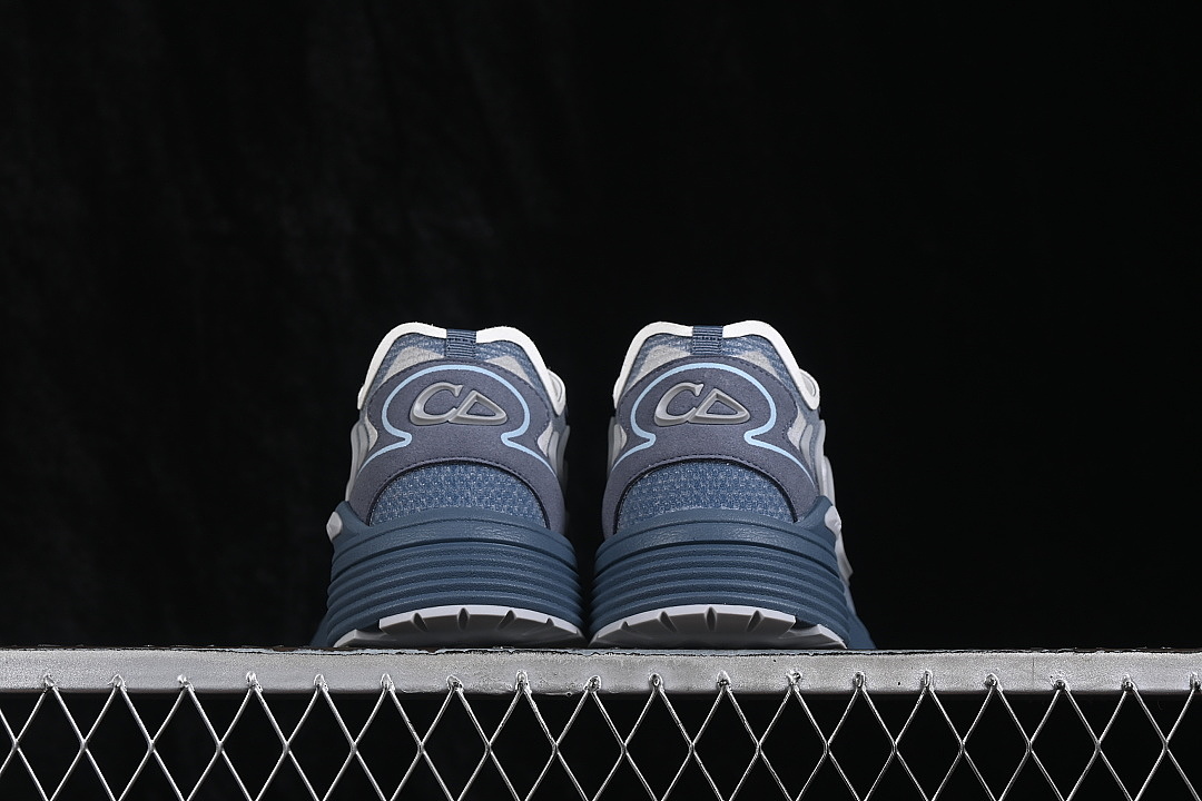 Dior [3SN342ABFH052]-[LOW-TOP CASUAL LIFESTYLE SHOES BLUE/GREY/WHITE]-[WOMAN:38-39]-[MAN:40-47] - Image 14
