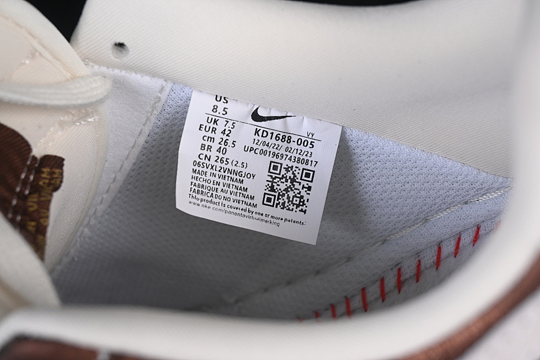 Nike [KD1688-005]-[AIR FORCE 1 07 LOW WHITE/BROWN/GOLD]-[WOMAN:36-39]-[MAN:40-45] - Image 6