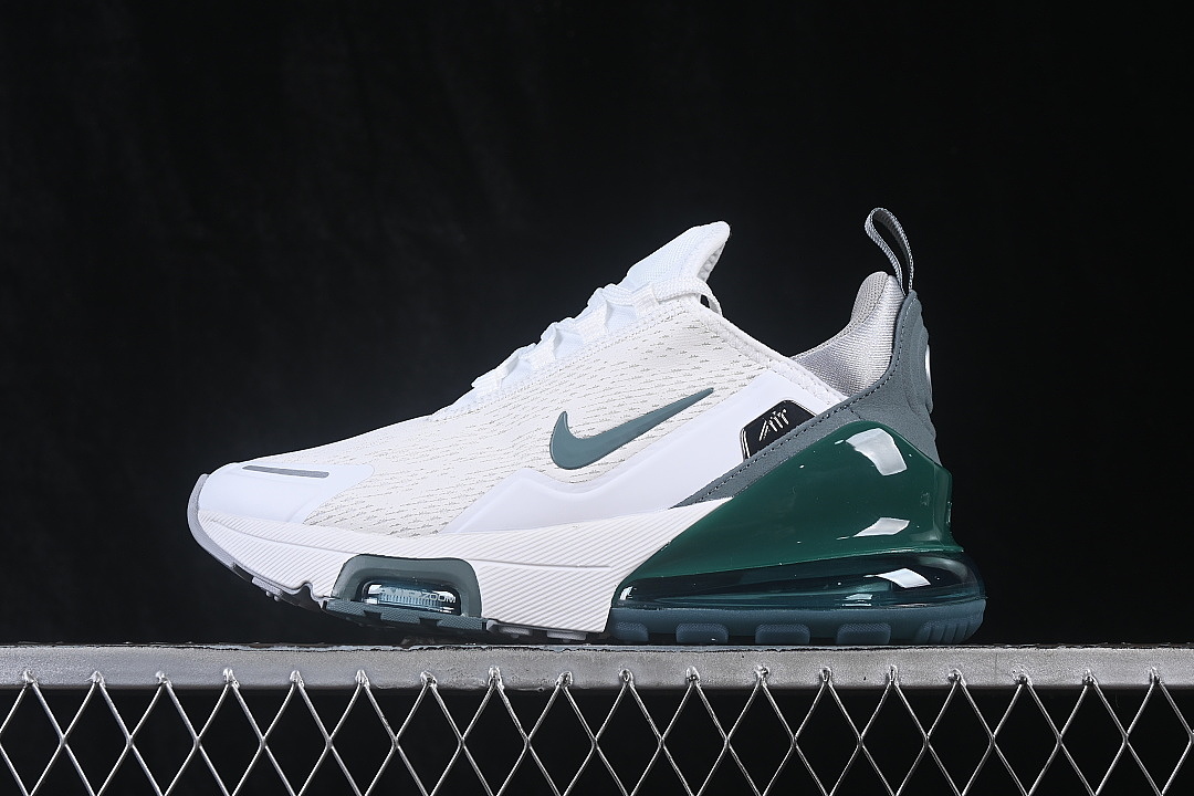 Nike AIR MAX 270 PREMIUM CASUAL RUNNING SHOES GREEN/WHITE · IO9883-105, photo 1