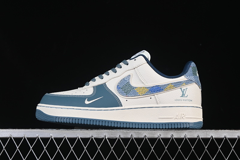 Nike Nike AIR FORCE 1 07 LOW CASUAL SNEAKERS DARK BLUE/WHITE · DD1982-301, photo 1
