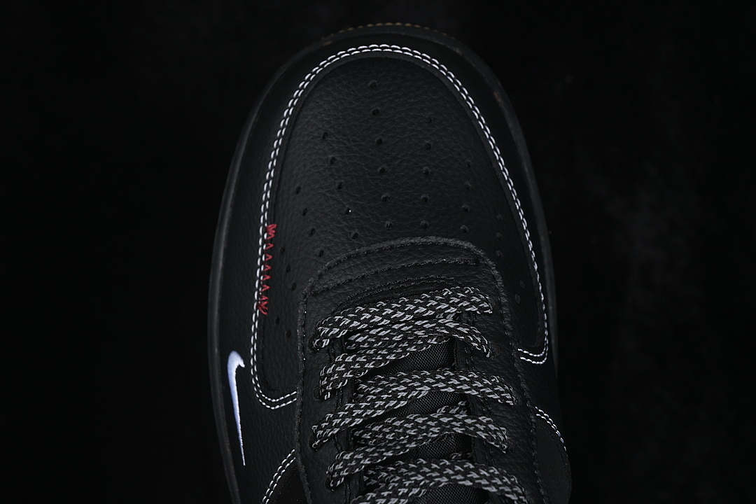 Nike [DD1982-367]-[AIR FORCE 1 07 LOW CASUAL SNEAKERS BLACK/WHITE]-[WOMAN:36-39]-[MAN:40-45] - Image 9