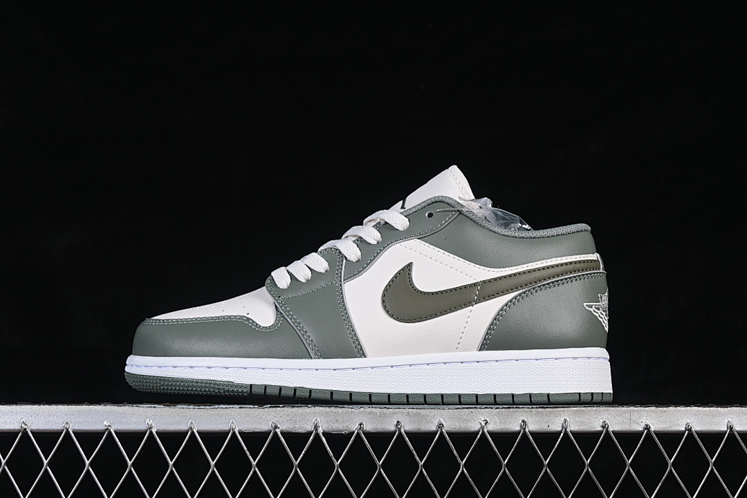 Jordan [553558-300]-[AIR JORDAN 1 LOW WHITE/GREEN]-[WOMAN:36-39]-[MAN:40-46], photo 1
