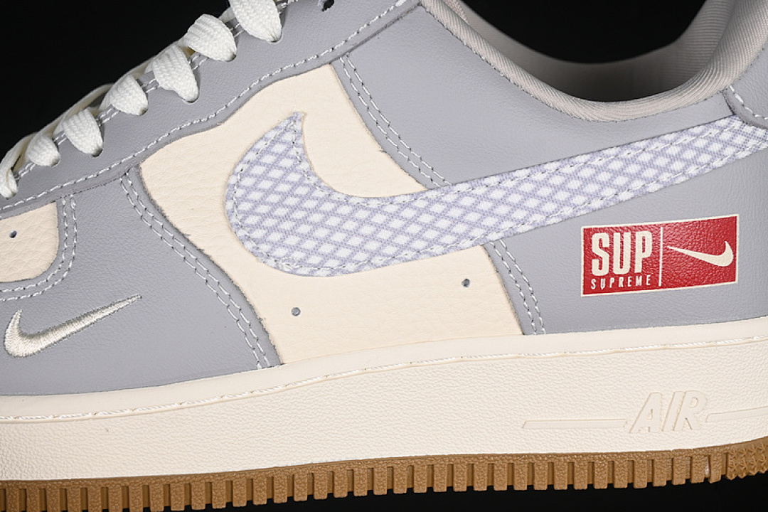 Nike [KK1988-075]-[AIR FORCE 1 07 LOW SUPREME WHITE/GREY]-[WOMAN:36-39]-[MAN:40-45] - Image 8