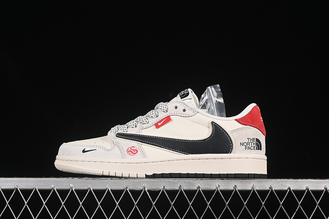 Jordan [YX5066-308]-[TRAVIS SCOTT X FRAGMENT DESIGN AIR JORDAN 1 LOW OG SP WHITE/BLACK/RED]-[36-45], photo 1