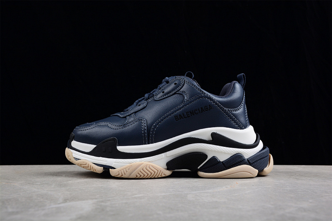 A*D X Balenciaga TRIPLE S SNEAKERS DARK BLUE/WHITE/BLACK · W2FAD4197, photo 1