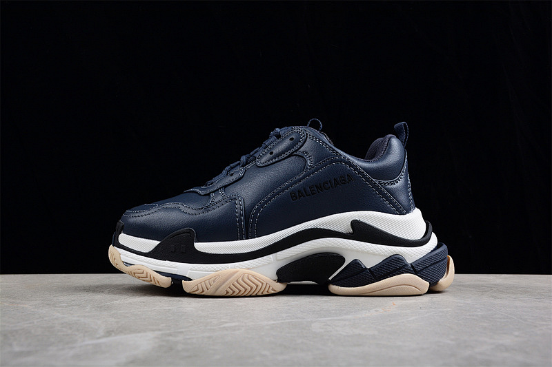 A*D X Balenciaga TRIPLE S SNEAKERS DARK BLUE/WHITE/BLACK · W2FAD4197, photo 1