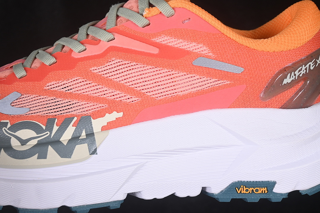 Hoka [1162010 FPR]-[LIGHTWEIGHT MOUNTAIN RUNNING SHOES RED/ORANGE/WHITE]-[WOMAN:36-39]-[MAN:40-45] - Image 7