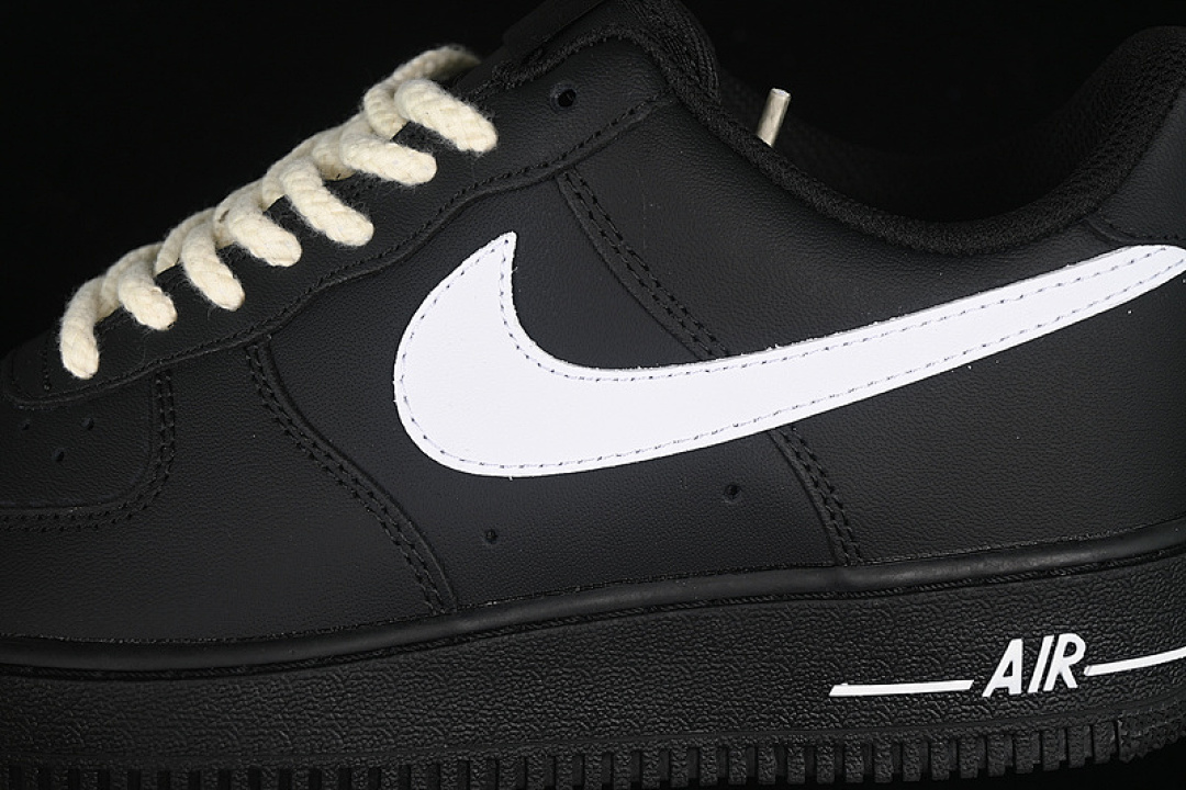 Nike [ZH0316-073]-[AIR FORCE 1 07 LOW BLACK/WHITE]-[WOMAN:36-39]-[MAN:40-45] - Image 8