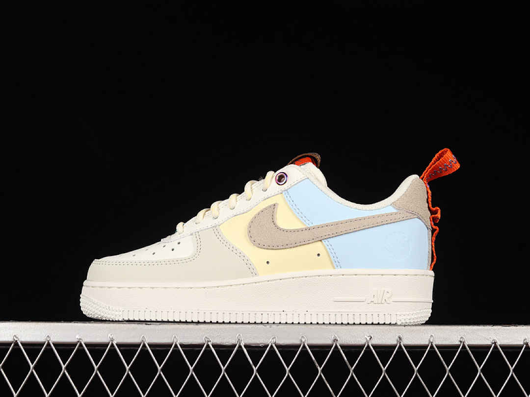 Nike [DX6042-111]-[AIR FORCE 1 LOW 07 LX SAIL/LIGHT YELLOW/BLUE]-[WOMAN:36-39]-[MAN:40-45], photo 1