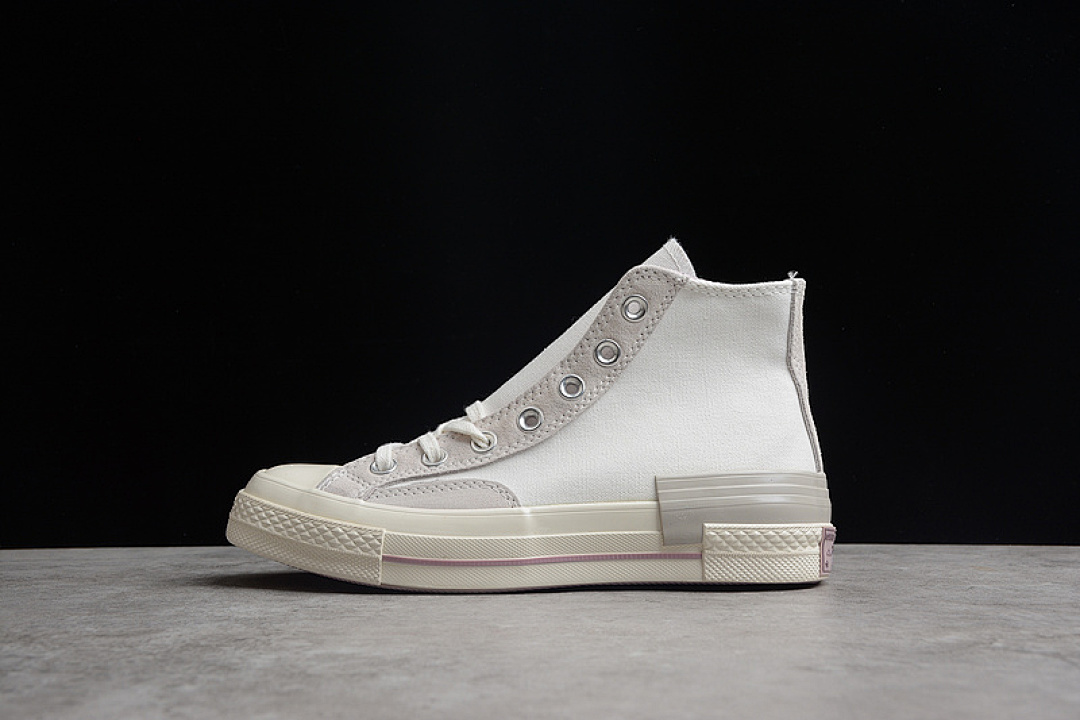 Converse [173101C]-[CHUCK TAYOR ALL-STAR 70S HIGH WHITE/LIGHT PINK/EGRET]-[WOMAN:36-39]-[MAN:40-44], photo 1